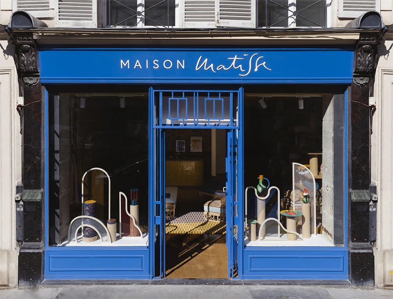 Première boutique Maison Matisse, Paris 7, une ode aux couleurs de Matisse