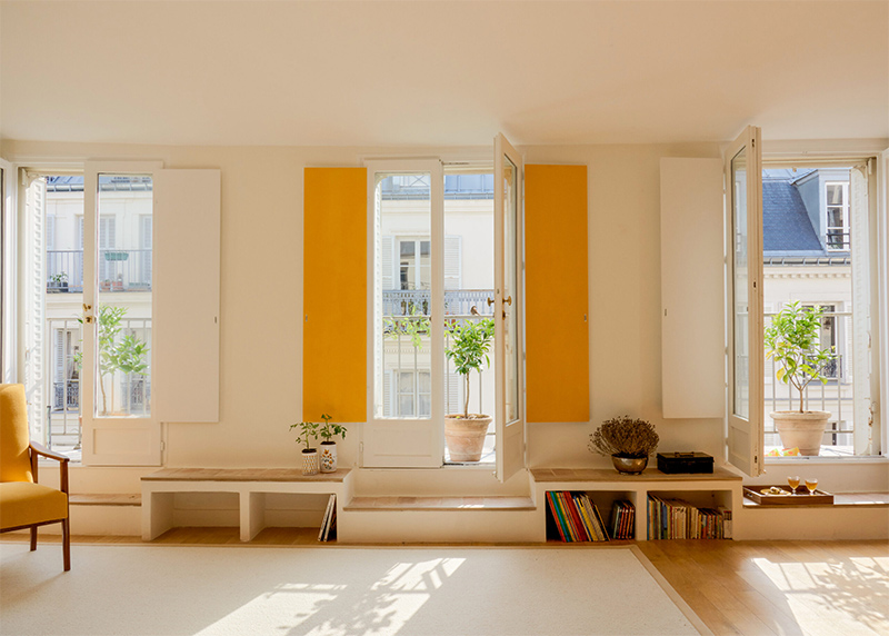 Un séjour lumineux à Paris avec des airs du sud Un séjour lumineux à Paris avec des airs du sud