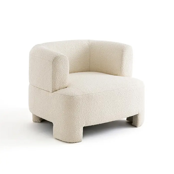 Fauteuil grand modèle tissu bouclette, Darrel sur Ampm