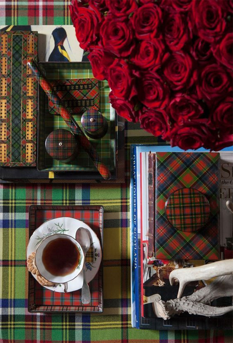 Le tartan écossais s'invite dans la déco anglaise