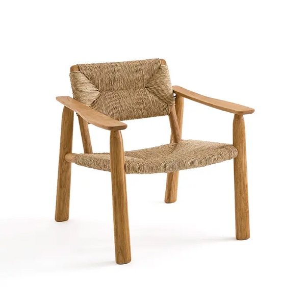 Fauteuil chêne paille, Abondance, design : E. Gallina sur Ampm