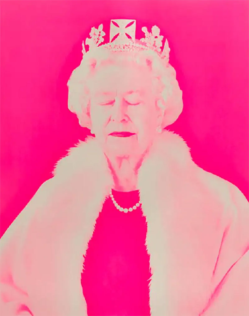 Poster Chris Levine, Fluro 3 (Queen Elizabeth II), 2013