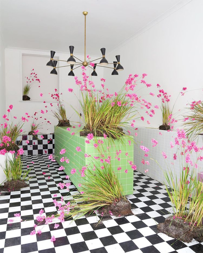 Le showroom de la fleuriste Hattie Molloy à Fritzoy, Australie