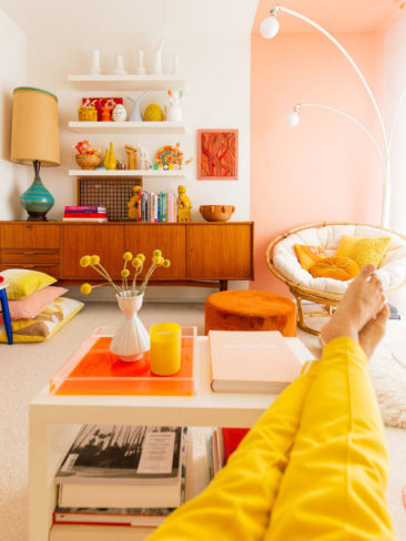 L'intérieur absolument vintage coloré de  Jonathan Lo de Happy Mundane