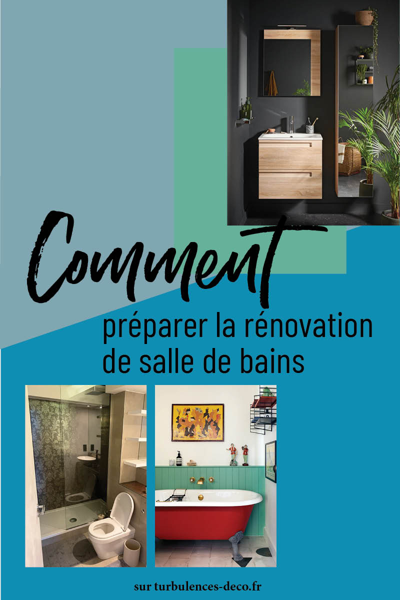 Comment préparer la rénovation de salle de bain à retrouver sur Turbulences Déco