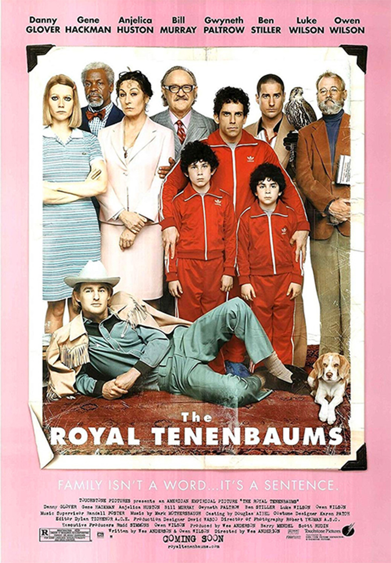 Affiche The Royal Tenanbaums de Wes Anderson