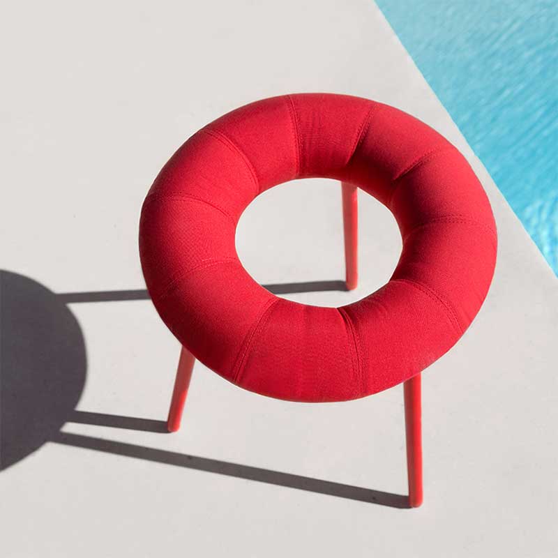 Tabouret : Donut - Design : Mikiya Kobayashi pour la marque italienne Diabla