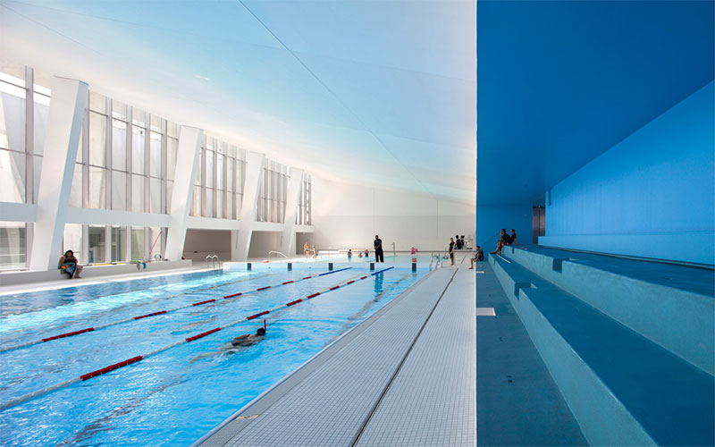 Architecte : Dominique Coulon & associés - Projet : Extension de la piscine à Bagneux