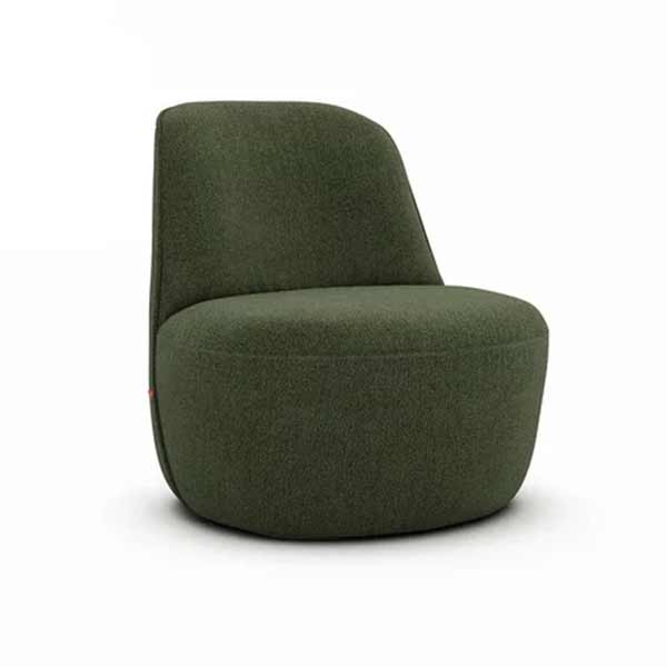 Fauteuil chiné bouclette, Rosebury, design : E.Gallin sur Ampm