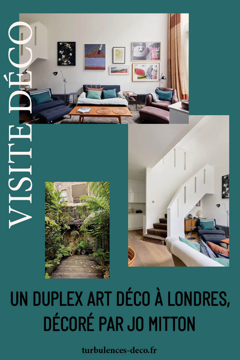 Un duplex art déco à Londres, décoré par Jo Mitton à retrouver sur Turbulences Déco