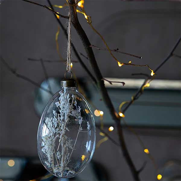 Boules de Noël fleur séchée, Vegetal - AMPM