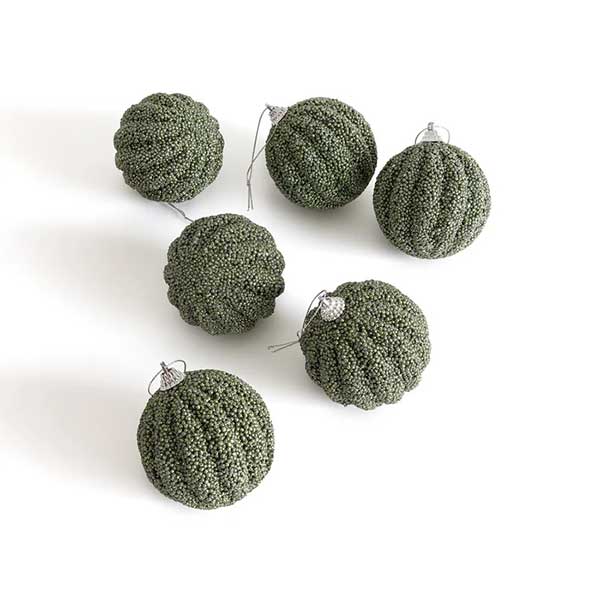 Boules de Noël perlées, Stiba - AMPM