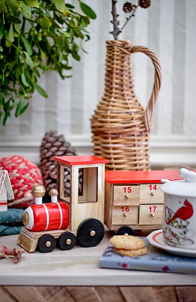 Calendrier de l'Avent en bois, Grunk - Blommongville