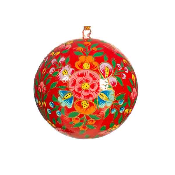 Boule de Noël Kashmiri Floral sur la boutique Etsy - Cirencester Christmas