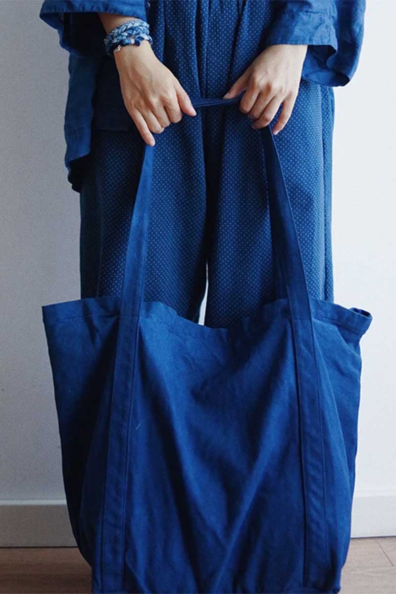 Grand sac Indigo - Boutique Etsy Neza Studio