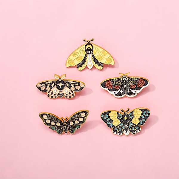 Pins en émail papillons - Boutique Etsy Okinson