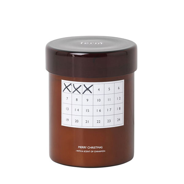 Bougie parfumée Cannelle, calendrier de Noël - FERM LIVING