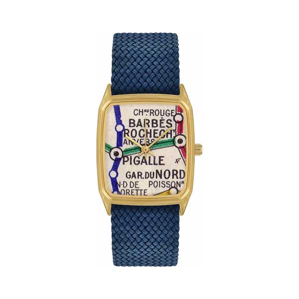 Montre en perlon bleu 26 mm, Barbès - Laps