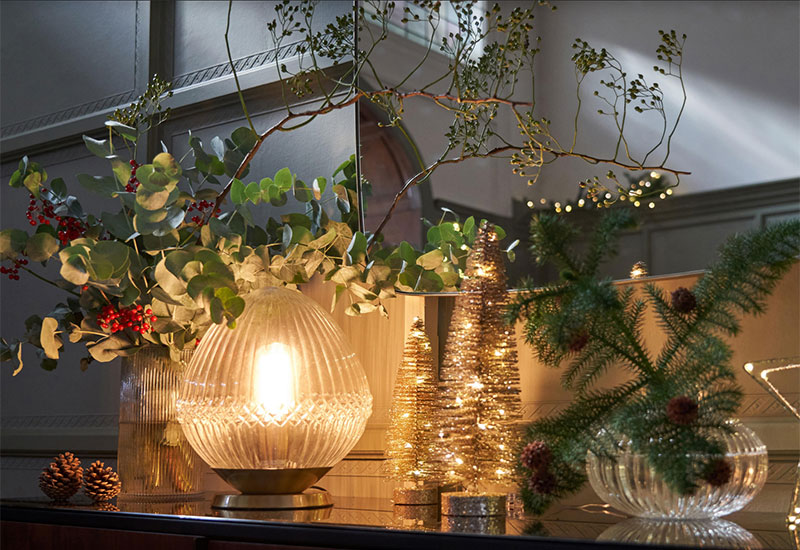 Guirlande de table, christmas Couleur blanc/naturel La Redoute Interieurs