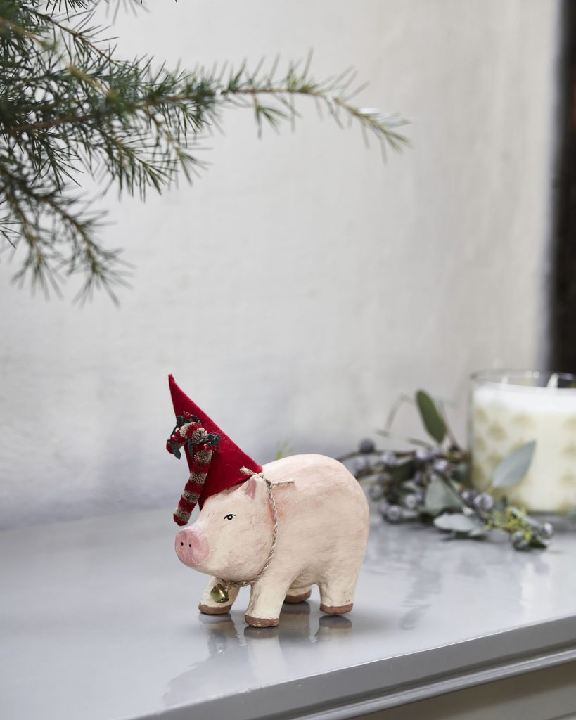 Les ambiances simples et naturelles de House Doctor et son migon petit cochon de Noël