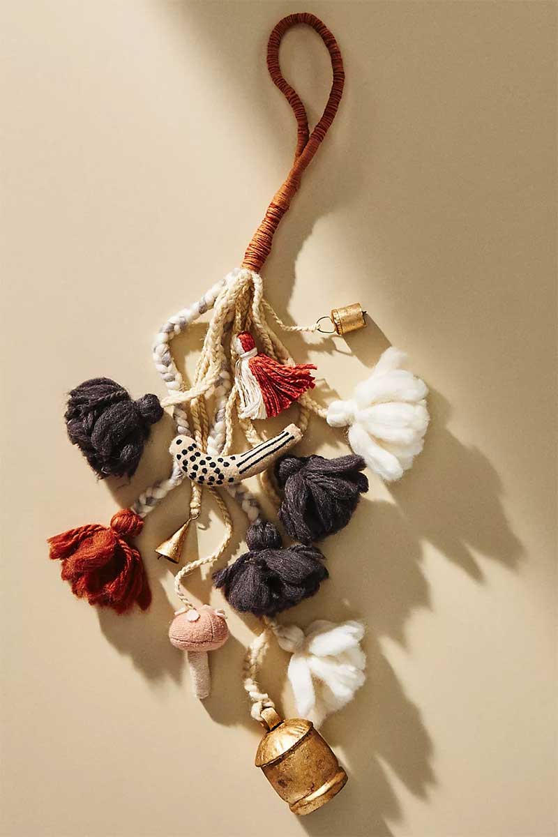 Déco de Noël boho par la marque Anthropologie