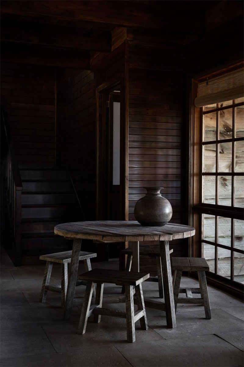 Ambiance rustique wabi sabi pour cette chambre d'hôtes en Tasmanie