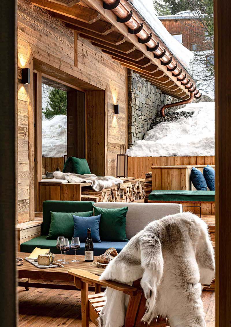 La terrasse // Chalet 1550 Courchevel par Iconic House