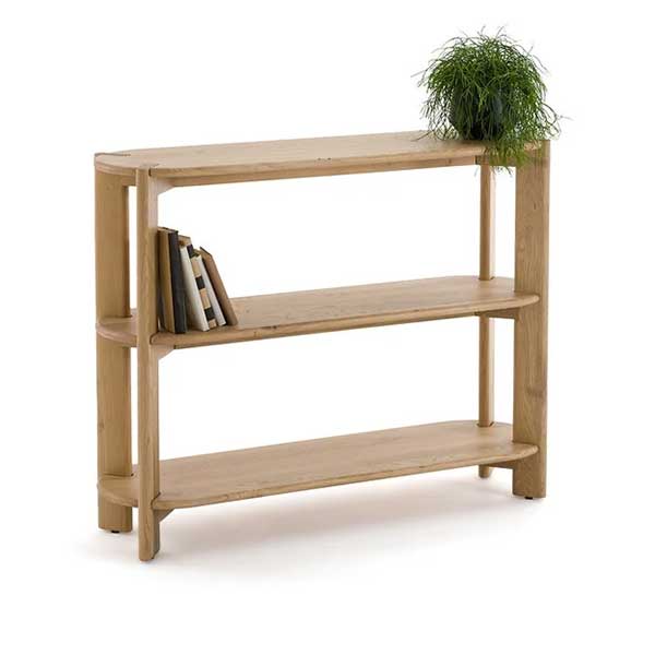 La Redoute Intérieurs - Console 3 tablettes en chêne massif, Elmo