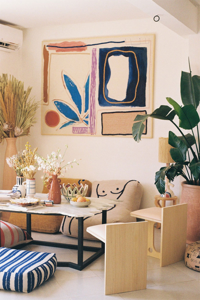 Studio LRNCE à Marrakesh en mode tribal coloré en mode minimalisme maximalisme