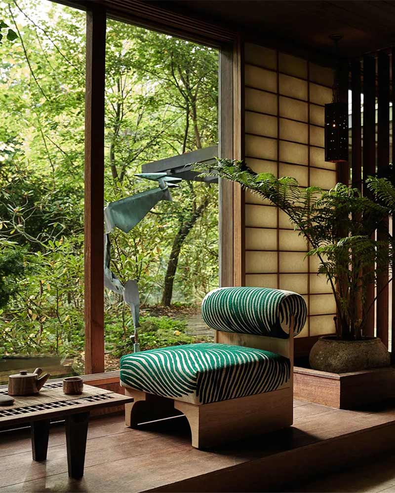 Inspiration vintage moderne dans un décor de style japonais // Catalogue Anthropologie Living SS2023