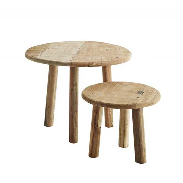 Madam Stoltz - Petite table basse bois recyclé