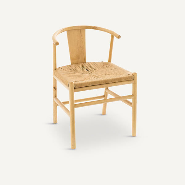 Ampm - Chaise en bouleau et corde papier, Kirsti