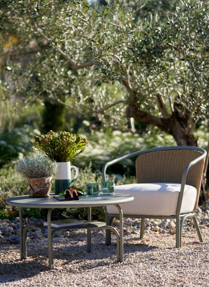 La Redoute Intérieurs - Fauteuil de jardin métal acier résine, Joati