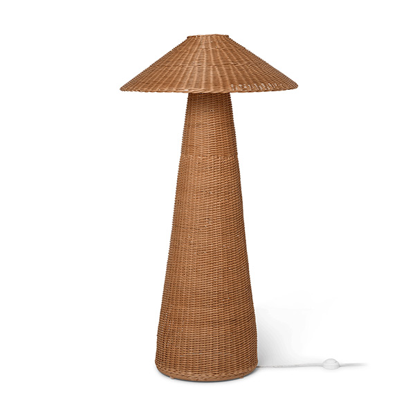 Ferm Living - Lampadaire en rotin tressé, Dou