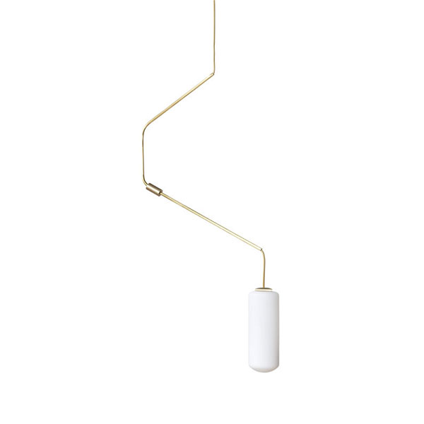 Suspension en laiton et verre, Ventus - Design : Included Middle pour Frama