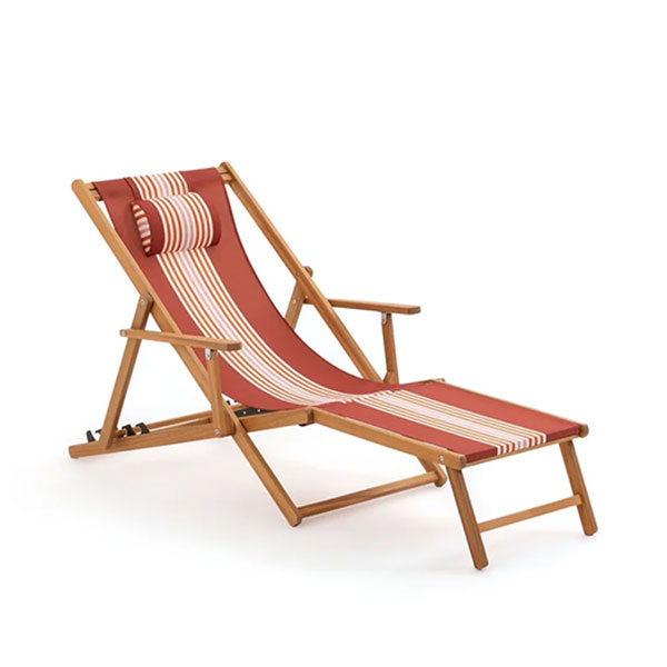 La Redoute Intérieurs - Chaise longue acacia et toile, Amezza