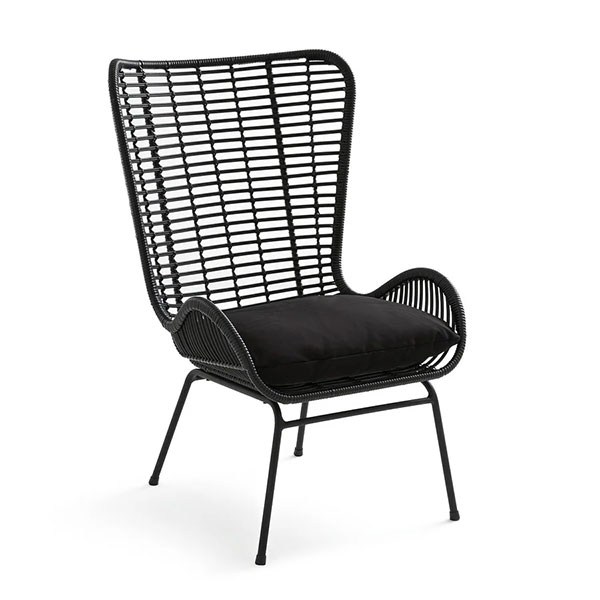 La Redoute Intérieurs - Fauteuil de jardin métal acier et résine, Andy