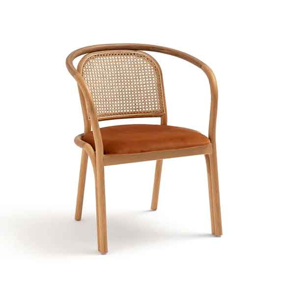 La redoute Intérieurs - Fauteuil de table en chêne et cannage, Joana