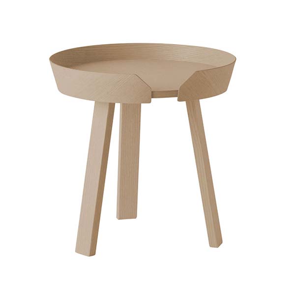 Table basse en chêne naturel, Around - Design : Thomas Bentzen pour Muuto