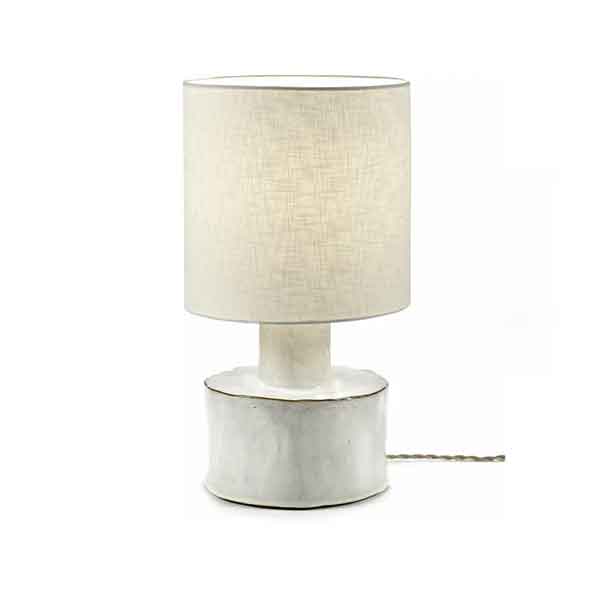 Serax - Lampe en lin et céramique blanc mat, Catherine