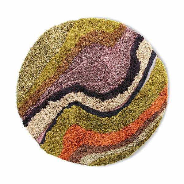 HK living - Tapis rond d'inspiration orientale, Gening