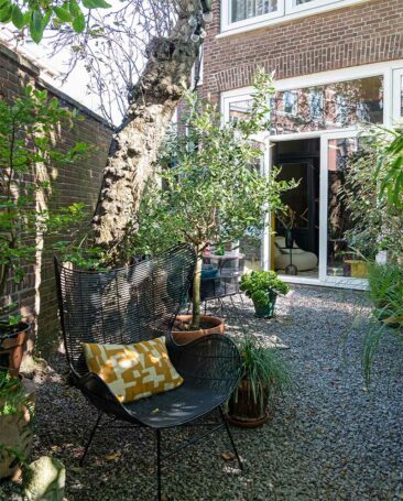 Un petit jardin mis en scène par Théo-Bert Pot et Jelle Van de Schoor à Lahaye