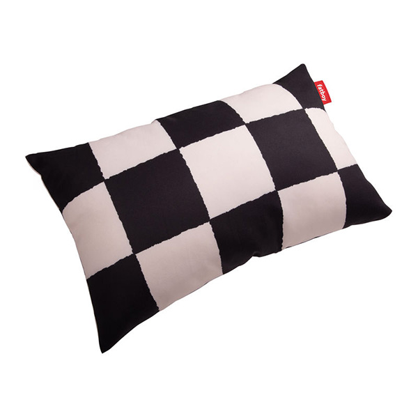 Fatboy - Coussin d'extérieur à damier noir et blanc, King