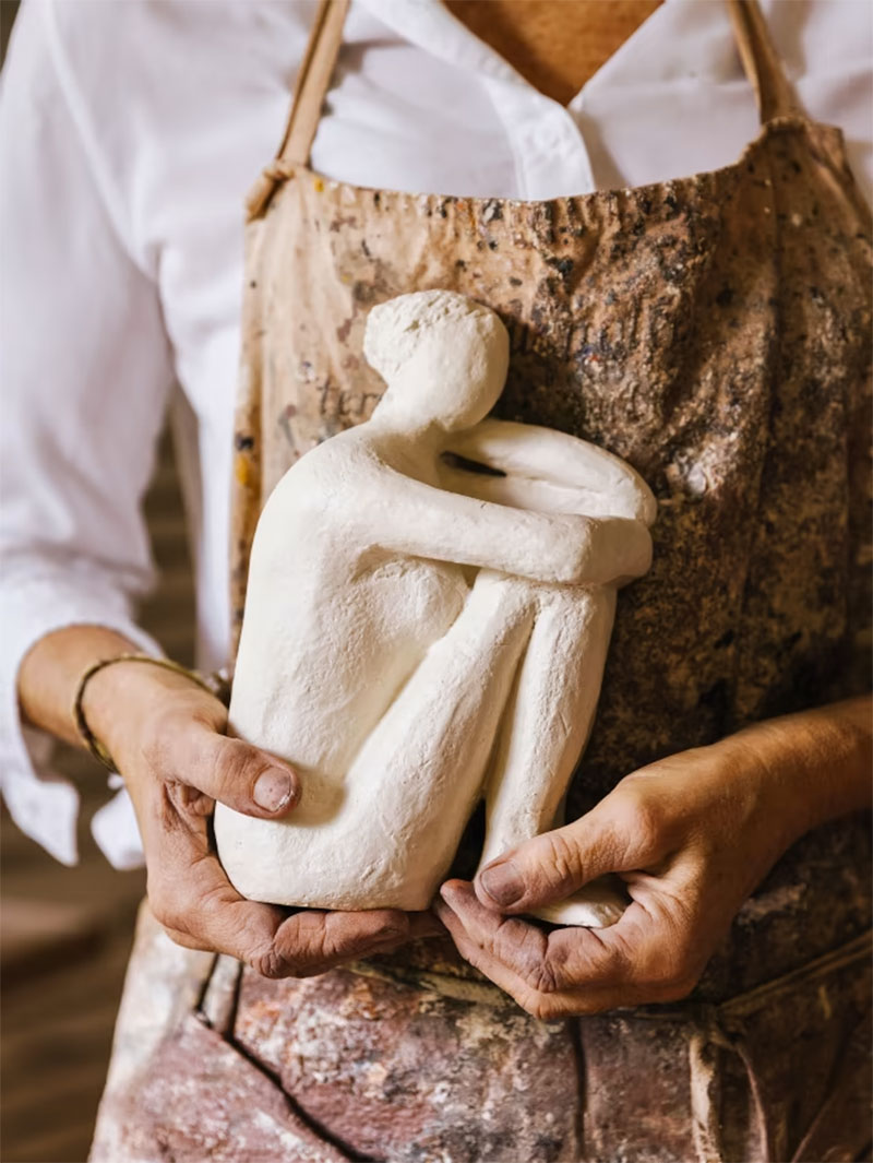 Sculptures de Guénolée Courcoux pour Les Composantes