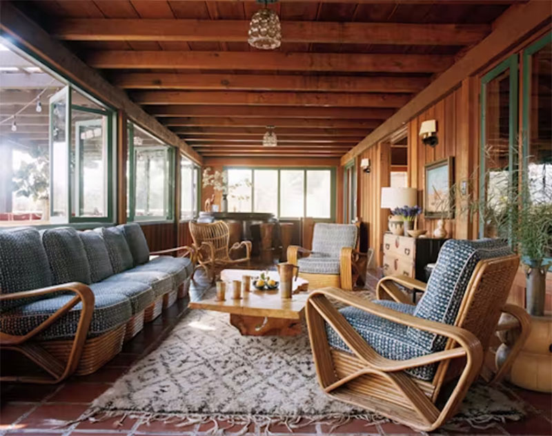 Un chalet du début du XIXe siècle à Ojai, Californie, au look vintage revu et corrigé par le studio Shamshiri