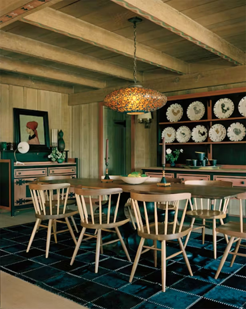 Un chalet du début du XIXe siècle à Ojai, Californie, au look vintage revu et corrigé par le studio Shamshiri