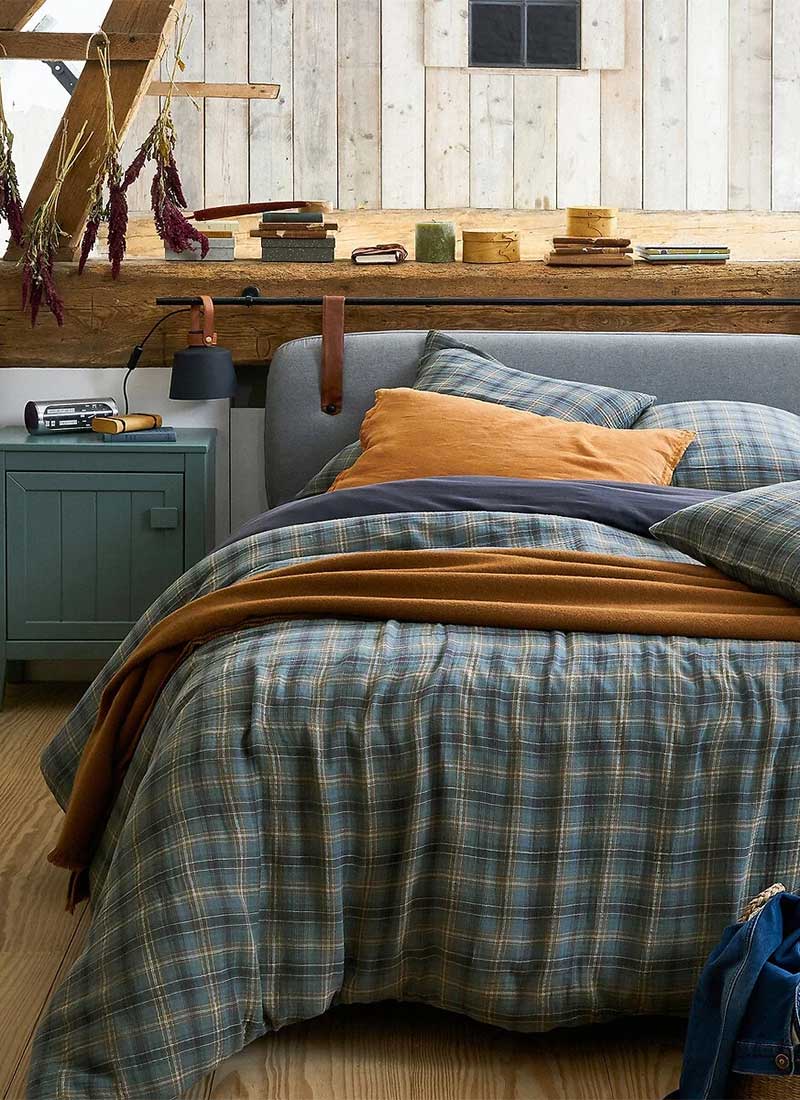 La Redoute Intérieurs - Housse de couette gaze de coton, Check