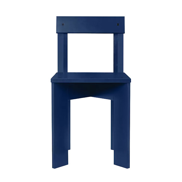 Ferm Living - Chaise en bois bleue, Ark