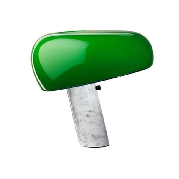 Lampe à poser en arbre et verre, Snoopy - Design : Achille Castiglioni & Pier Giacomo Castiglioni pour Flos