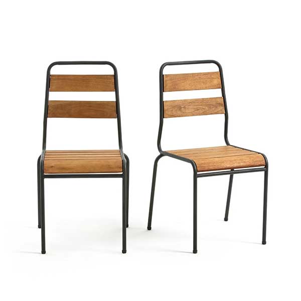 La Redoute Intérieurs - Lot de 2 chaises de jardin, Juragley